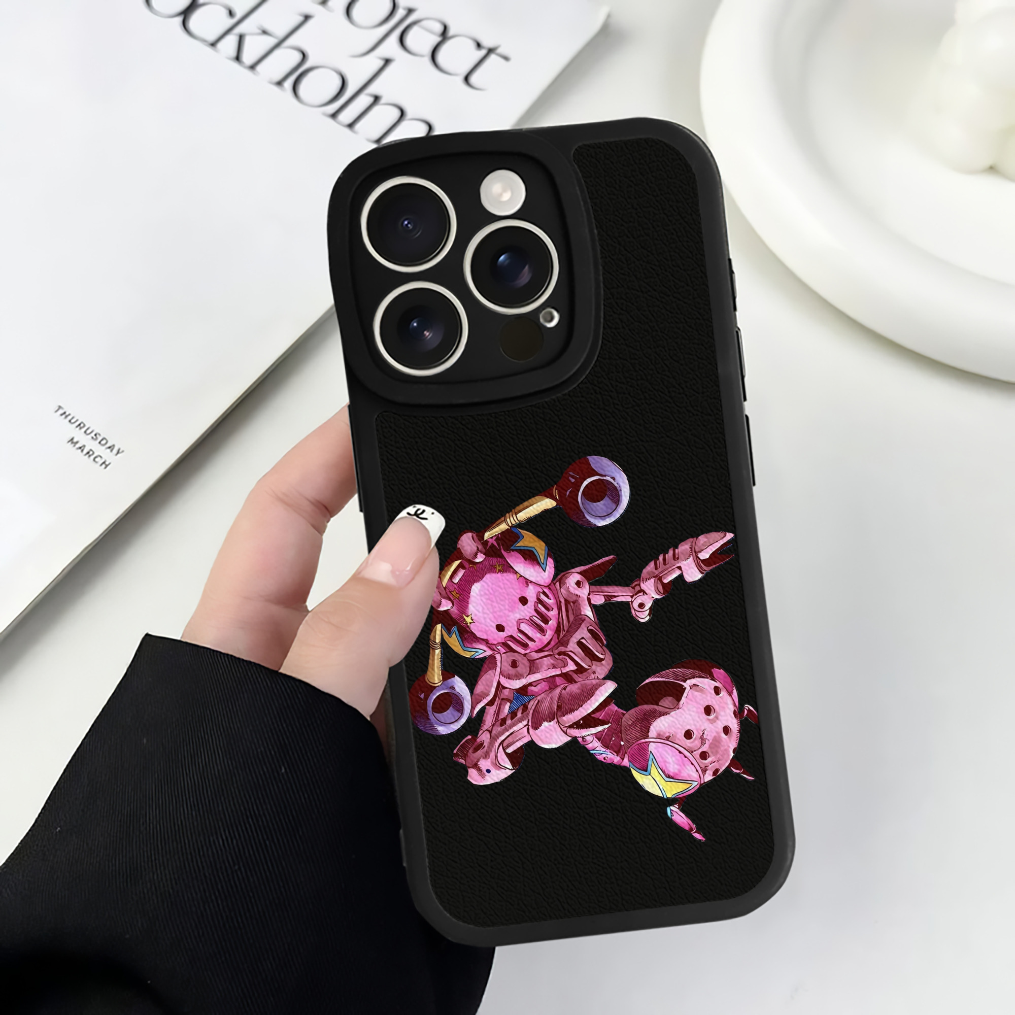 （画像用） ジョジョの奇妙な冒険 ジョナサン?ジョースター JoJo's Bizarre Adventure Jonathan Joestar 【iPhone 16シリーズ対応】シリコンスマホケース（レザー調） 材質：シリコン
